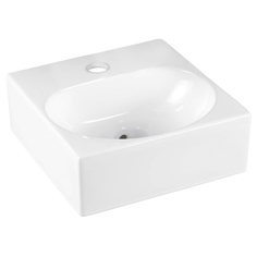 Раковины в ванную раковина накладная OFELIS Linda квадратная, 27 см, белый
