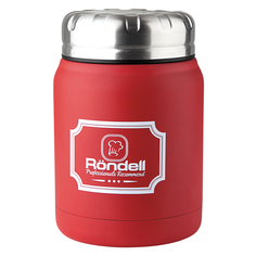 Термосы термос RONDELL Red Picnic 0,5л с широким горлом нерж.сталь