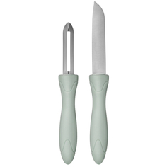 Ножи кухонные в наборах набор WALMER Salad Days: нож+овощечистка пластик/сталь