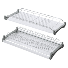 Наполнение для навесных шкафов сушилка для посуды 2-х ур. в модуль 450мм с поддоном хром
