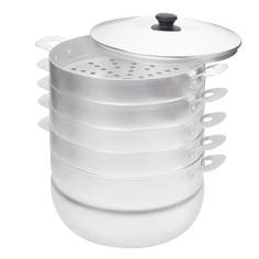 Пароварки, скороварки и мантоварки кастрюля-мантоварка КАЛИТВА 6л 26см 4уровня алюминий