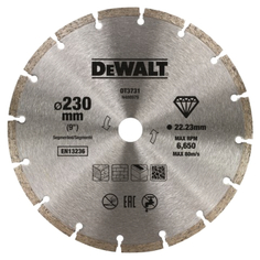 Диски отрезные алмазные диск алмазный DEWALT 230х22,2x2,3 мм, сегментный
