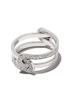 JEM кольцо Étreintes из белого золота с бриллиантом