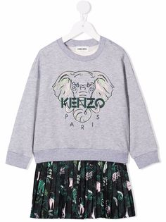 Kenzo Kids платье с принтом