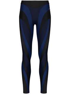 Mugler легинсы с полосками