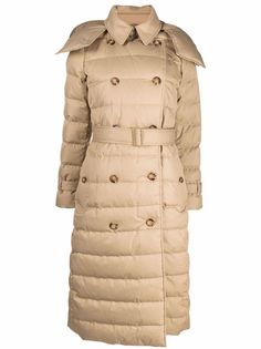 Burberry double-breasted padded coat