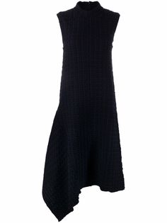 Jil Sander платье асимметричного кроя с высоким воротником
