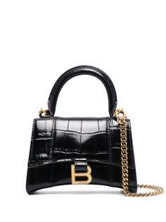Balenciaga сумка-тоут Hourglass с тиснением под кожу крокодила