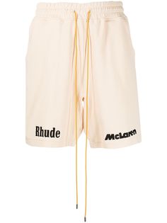 Rhude шорты McLaren с вышитым логотипом