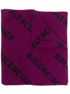 Balenciaga шарф с логотипом