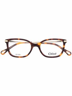 Chloé Eyewear очки в квадратной оправе черепаховой расцветки