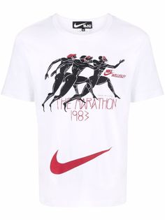 Black Comme Des Garçons футболка с логотипом Swoosh