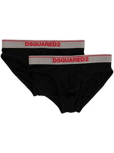 Dsquared2 комплект из двух трусов-брифов с логотипом