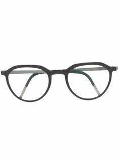Lindberg двухцветные очки в круглой оправе