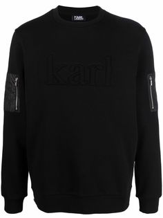 Karl Lagerfeld джемпер с карманом на рукаве