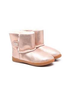 UGG Kids ботинки с эффектом металлик и искусственным мехом