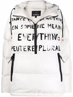 Peuterey пуховик с надписью