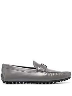 Tods лоферы с эффектом металлик Tod’S