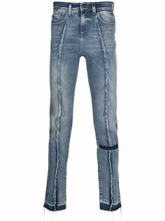 VAL KRISTOPHER джинсы скинни с эффектом потертости