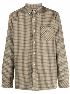 Barbour клетчатая рубашка с длинными рукавами