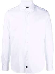 Fay рубашка с нашивкой-логотипом