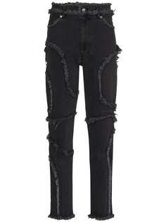 Eckhaus Latta прямые джинсы с бахромой