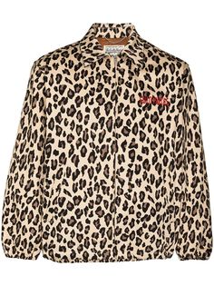 Wacko Maria спортивная куртка с леопардовым принтом