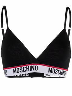 Moschino топ-бралетт с вышитым логотипом