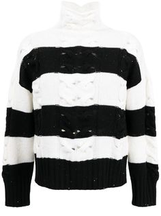 Lorena Antoniazzi полосатый джемпер фактурной вязки