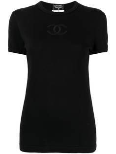 Chanel Pre-Owned футболка 1994-го года с вышитым логотипом