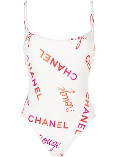 Chanel Pre-Owned купальник 1990-х годов с логотипом