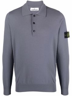 Stone Island рубашка поло с нашивкой-логотипом