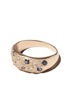 Bleue Burnham кольцо Mini Riviera из желтого золота