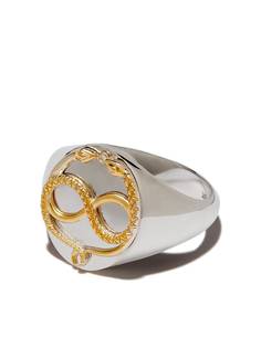 Foundrae перстень Gemini из белого и желтого золота
