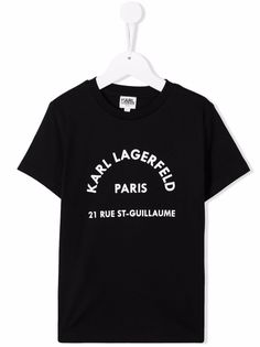 Karl Lagerfeld Kids футболка с логотипом