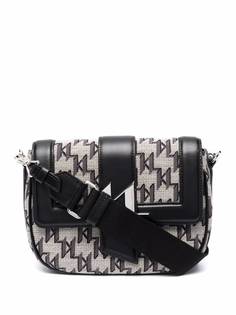 Karl Lagerfeld жаккардовая сумка K/Saddle с монограммой