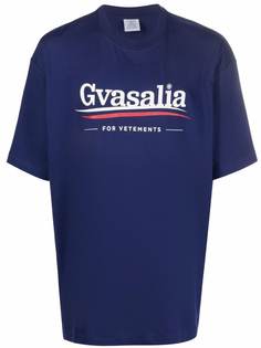 VETEMENTS футболка с принтом Gvasalia