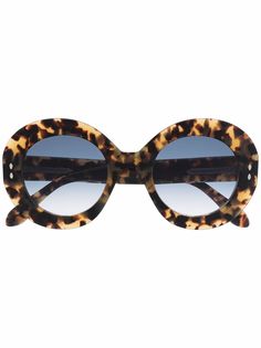 Isabel Marant Eyewear солнцезащитные очки в круглой оправе черепаховой расцветки