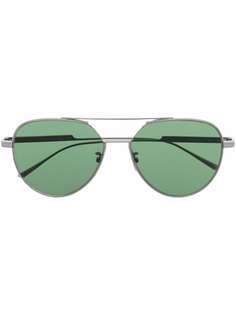 Bottega Veneta Eyewear солнцезащитные очки-авиаторы с затемненными линзами