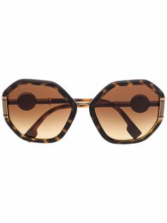 Versace Eyewear солнцезащитные очки в круглой оправе