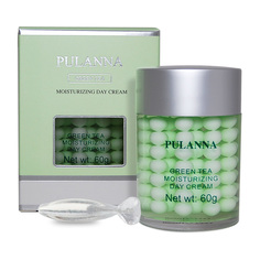 Увлажняющий защитный дневной крем-Moisturizing Day Cream, серия Зелёный чай Pulanna