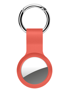 Брелок Deppa для APPLE AirTag с кольцом для ключей Silicone Orange 47210