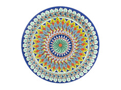 Блюдо Elan Gallery Орнамент 37x37x3cm Blue 890510