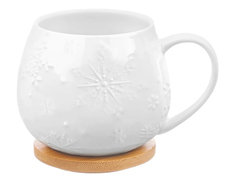 Кружка Elan Gallery Снежинки 400ml 540583