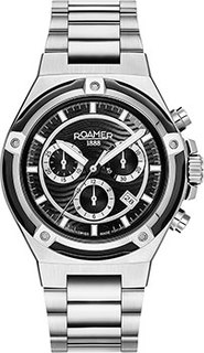 Швейцарские наручные мужские часы Roamer 221.837.41.55.20. Коллекция Tempomaster