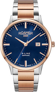 Швейцарские наручные мужские часы Roamer 718.833.47.45.70. Коллекция R-Line Classic