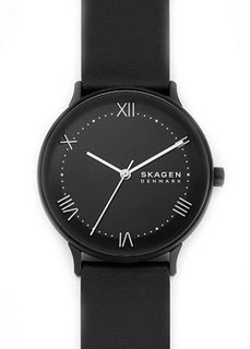Швейцарские наручные мужские часы Skagen SKW6623. Коллекция Leather