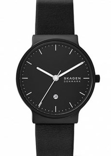 Швейцарские наручные мужские часы Skagen SKW6781. Коллекция Leather