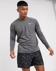 Черный гидролонгслив Nike Swimming-Черный цвет