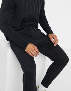 Черные джоггеры из денима Bershka-Черный